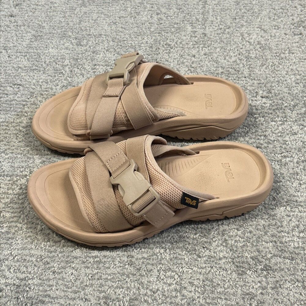 Teva Sandals Womens 7 Hurricane Verge Sporty Slip On Slide Mesh Pink Peach